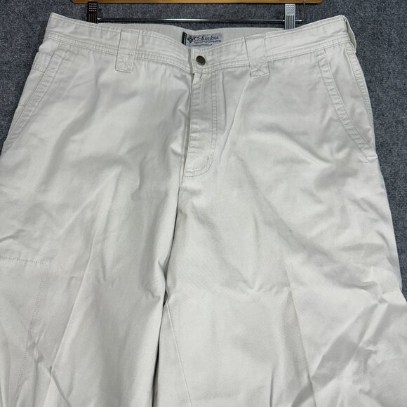 Columbia Pants Mens 36 Authentic Issue Flat Front Straight Leg Cargo Pockets - Picture 3 of 9